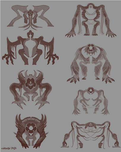 Forest Guardian Concept Art - Sketches